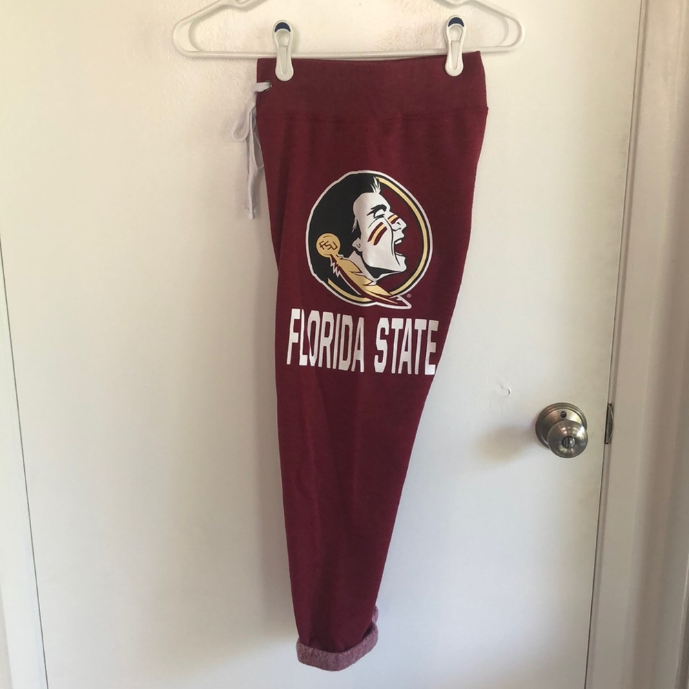 FSU FLORIDA STATE cropped logo sweatpants